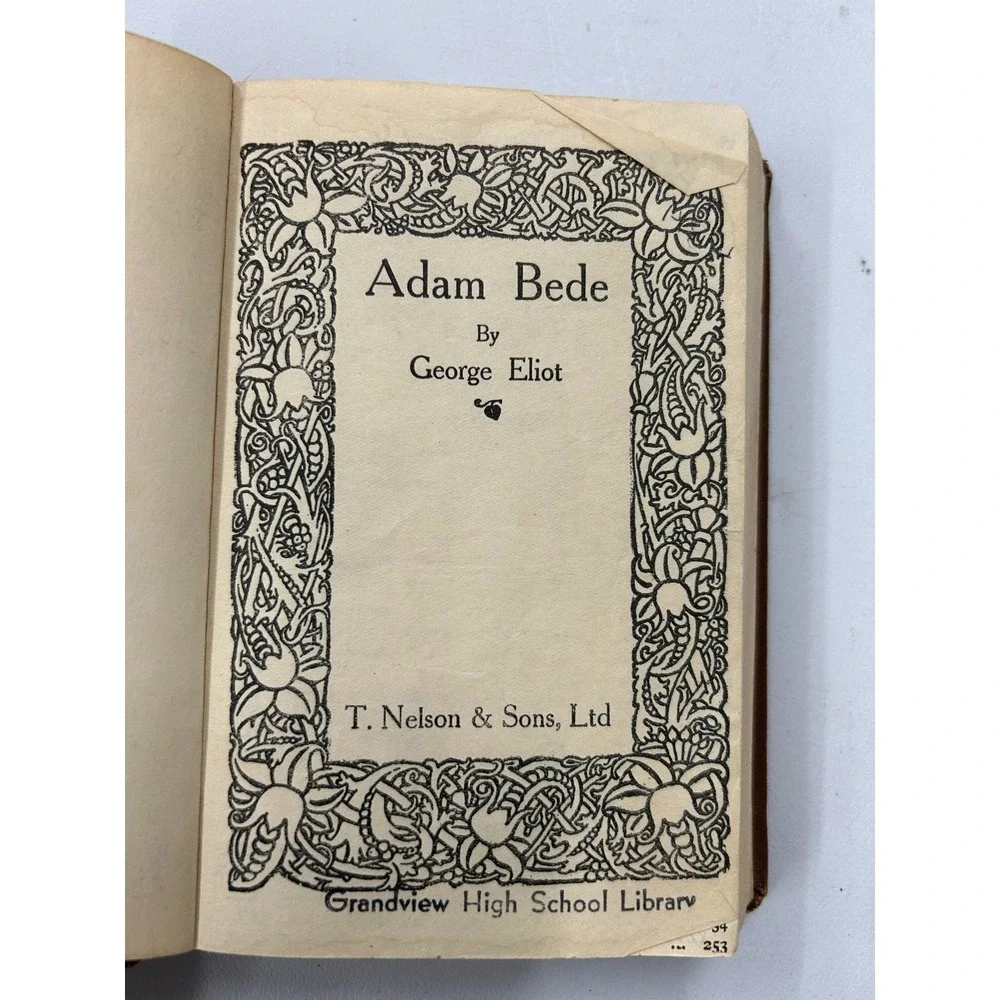 Adam Bede George Eliot T Nelson & Sons Ltd Vintage Classic Novel
